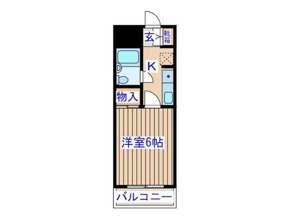 ﾀﾞｲｱﾊﾟﾚｽﾌﾟﾚｽﾃｰｼﾞ上杉(502)の物件間取画像